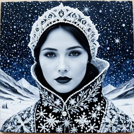 Phantom Maiden in Encaustic Haute Couture