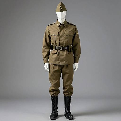 Mannequin in Military Uniform