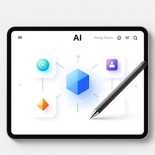 Minimalistic AI Drawing Tool Interface