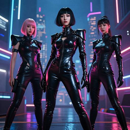 Cyberpunk Women in Avant-Garde Fashion