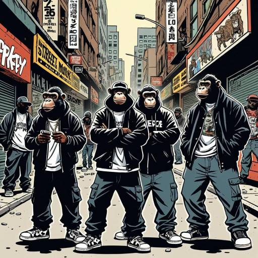 Streetwise Monkey Crew in Urban Alley