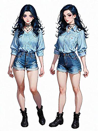 Stylish Woman in Casual Outfit