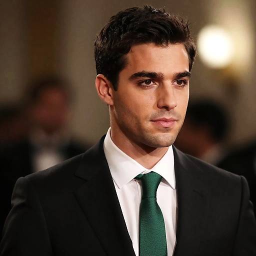 Elegant Portrait of a Focused Gentleman