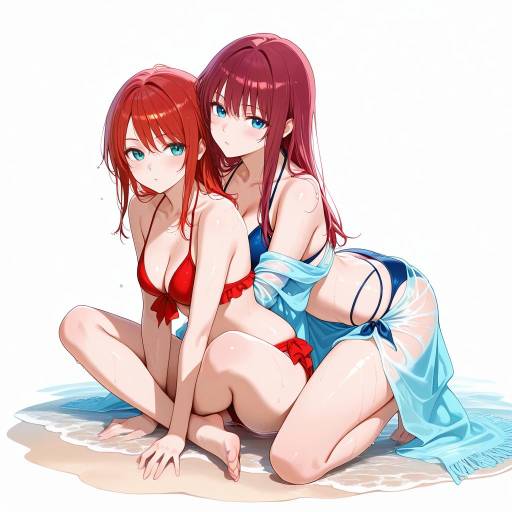 Radiant Girls in Trendy Swimwear Radiant Girls in Trendy Swimwear
