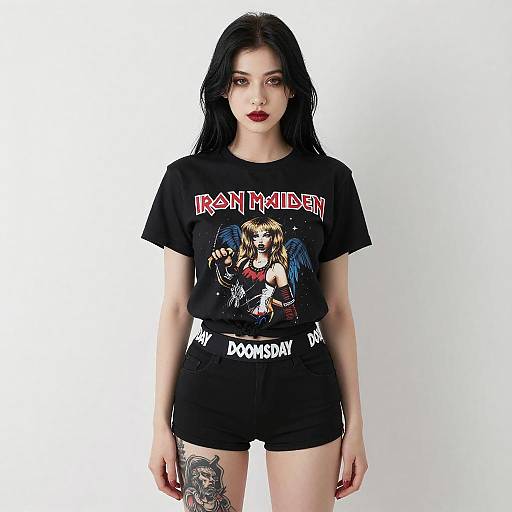 Edgy Portrait of Young Woman