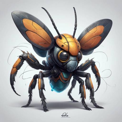 Realistic Solo Bug Creature with Antennae