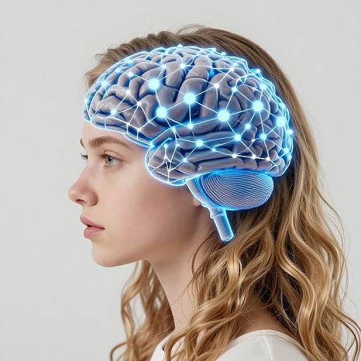 Neural Network Growing in Blonde Hair