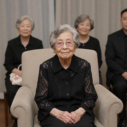 Elderly Women in a Cozy Setting