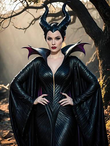 Maleficent Costume Dark Fantasy Portrait