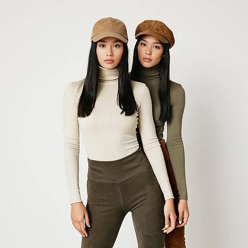 Minimalist Chic Woman in Neutral Tones