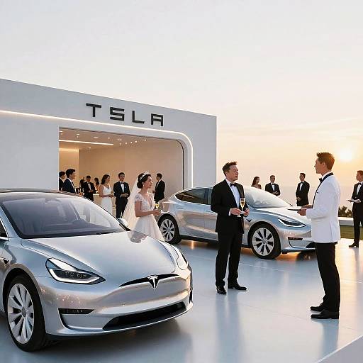 Elon Musk Tesla-Themed Wedding