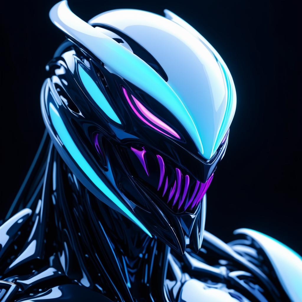 Ultra Realistic Guyver Symbiote Portrait