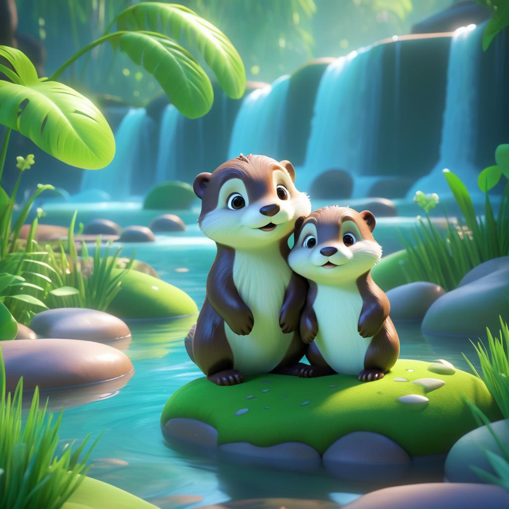 Heartwarming 3D Pixar Animation of Otters