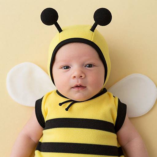 Adorable Newborn in Bumble Bee Costume