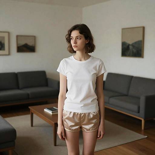 Photorealistic Overhead Mies van der Rohe Interior