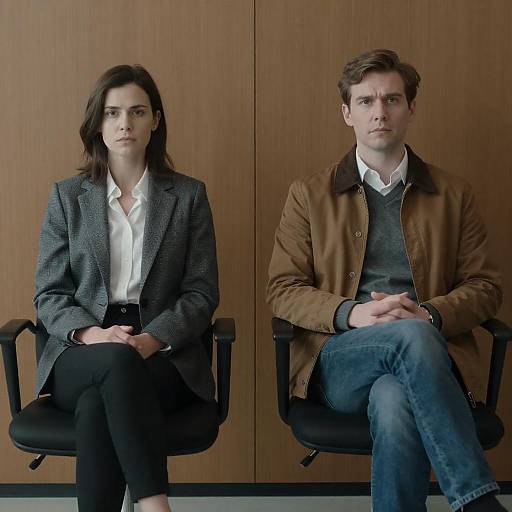 Serious Conversation in Elegant Seating