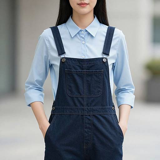 Realistic Woman in Trendy Workwear
