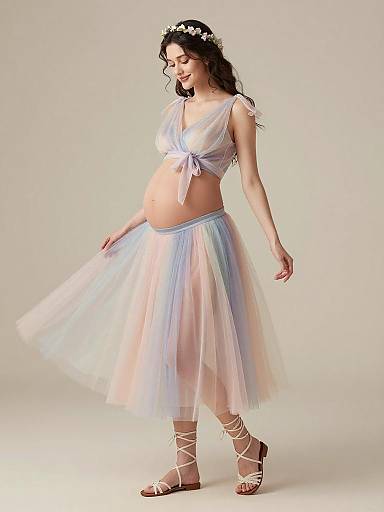 Ethereal Fairy Maternity Fashion Portrait