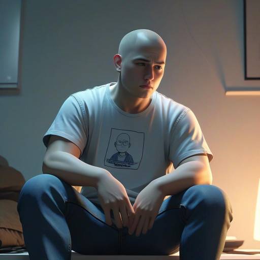 Worried Wojak in Dim Screen Light