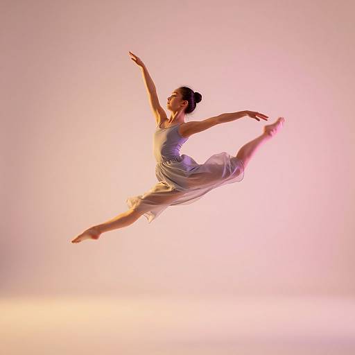 Graceful Mid-Air Dance Poses