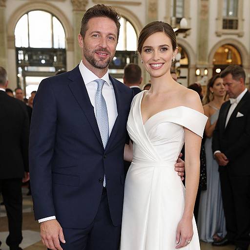 Elegant Couple at Formal Event