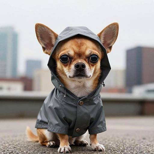 Sassy Chihuahua Caricature with Attitude