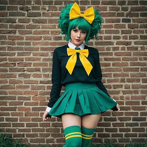 Realistic Krusty Cosplay of a Girl