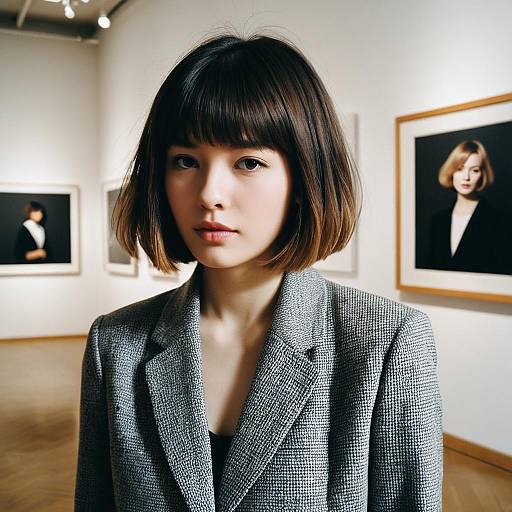 Graduated Bob in Minimalist Chic