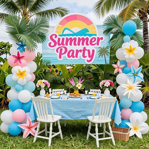 Hawaiian Summer Party Decorations