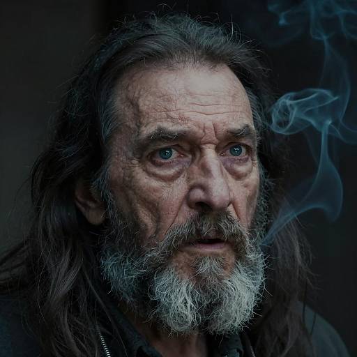 Intense Portrait of an Old Man