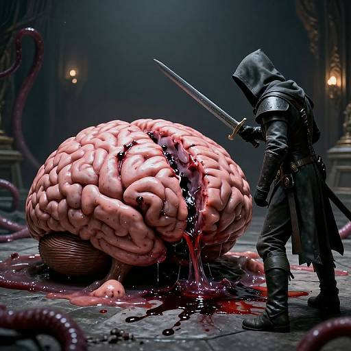 Epic Elder Brain Slaying Scene