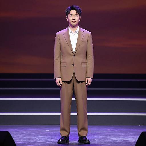 Earth Tone Brown Suit Outfit