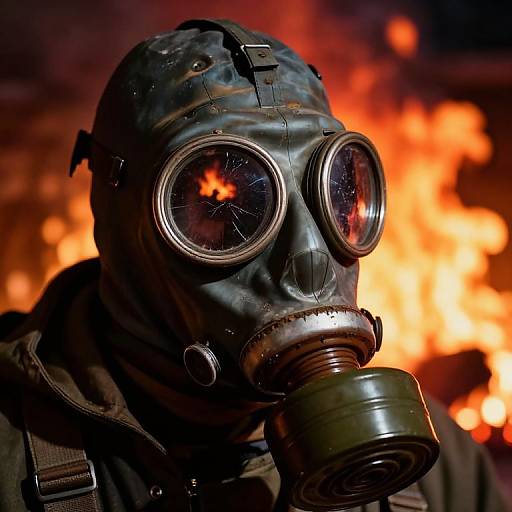 Haunting Close-Up of Chernobyl Gas Mask