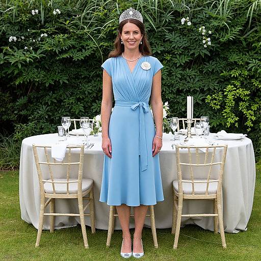 Elegant British Garden Party Scene