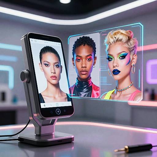 Futuristic AI Makeup Idea Generator