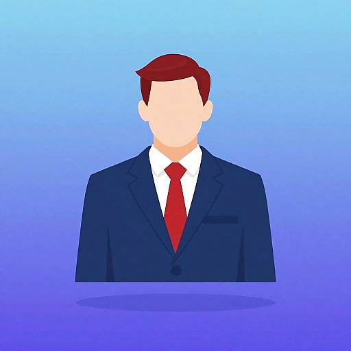 Minimalist Presidential Icon Illustration