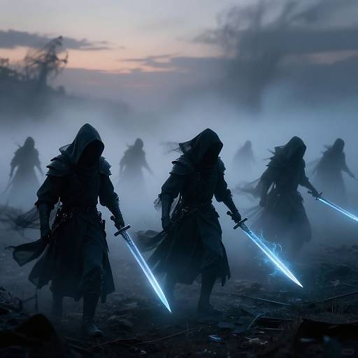 Ethereal Wraithblades on Misty Battlefield