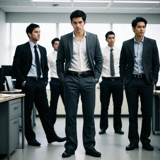 Stylish Male Office Attire Showcase