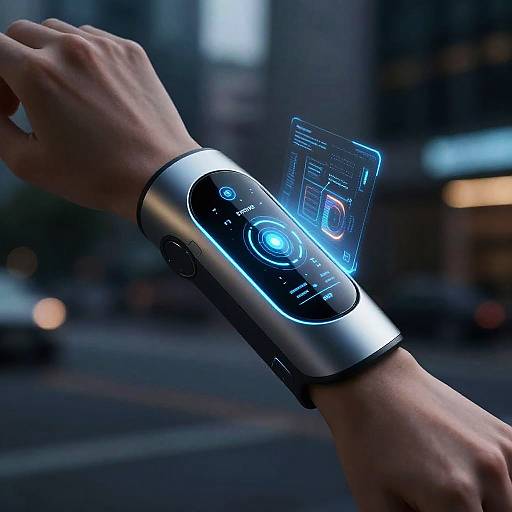 Futuristic Wearable Tech with Holography