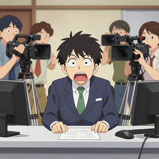 Jittery News Reporter During Live Broadcast