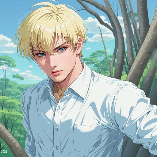 Illustration of Amuro tooru, meitantei conan in the style of Miazi