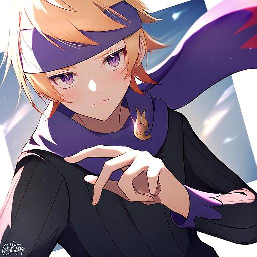 Illustration of Morty (pokemon), pokemon in the style of Chita (ketchup)