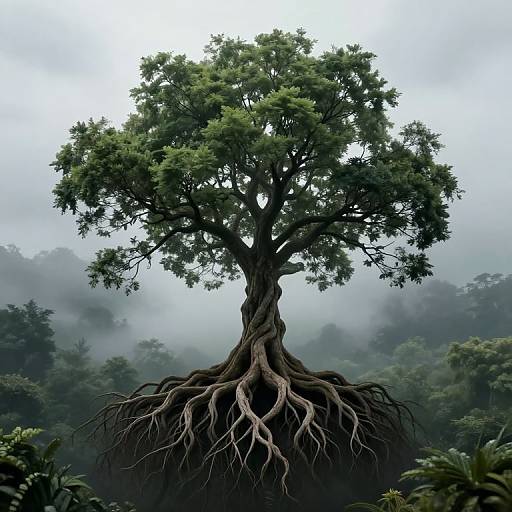 Tree of Memory Connecting Sky and Earth