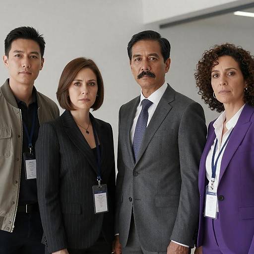 Professional Group Portrait in Modern Setting