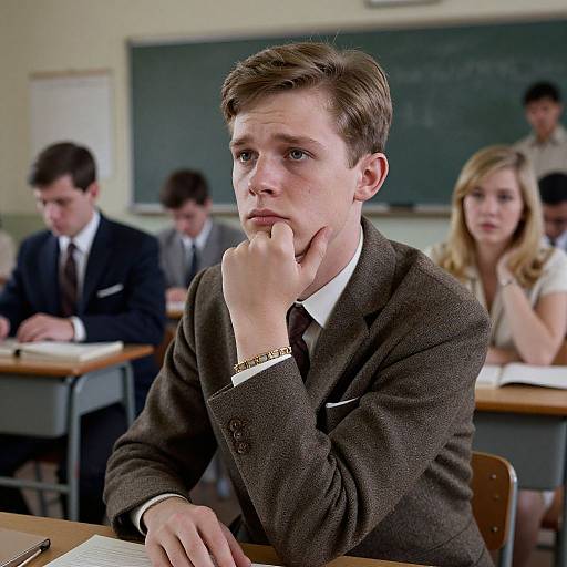 1960s Hyperdetailed Male Portrait