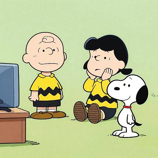 Cartoon Argument with Charlie Brown and Snoopy