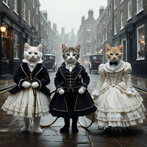 Victorian Era Kittens in Old London