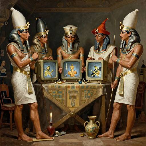 Egyptian Art First LAN Party 1776