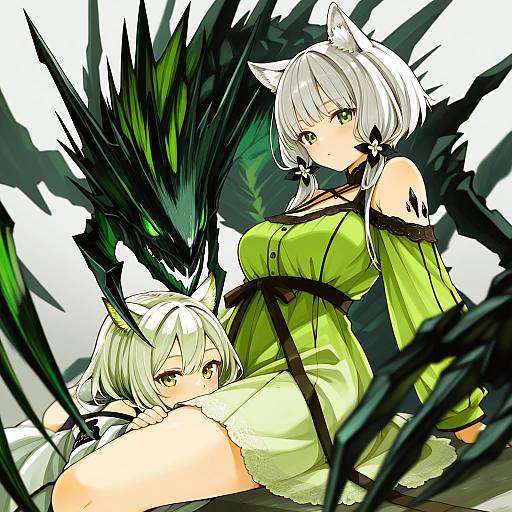 Illustration of Mon3tr (arknights), arknights in the style of Mota