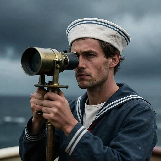 Rangefinder Portrait of a Weathered Sailor